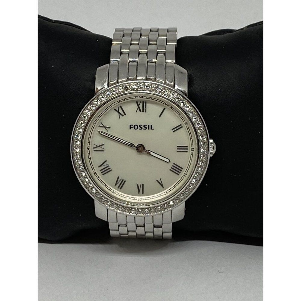 Fossil ES3112 Womens Silver Stainless Steel Analog
